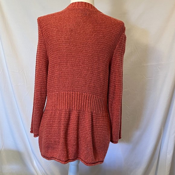 Eddie Bauer cardigan coral button close sweater - Picture 3 of 5